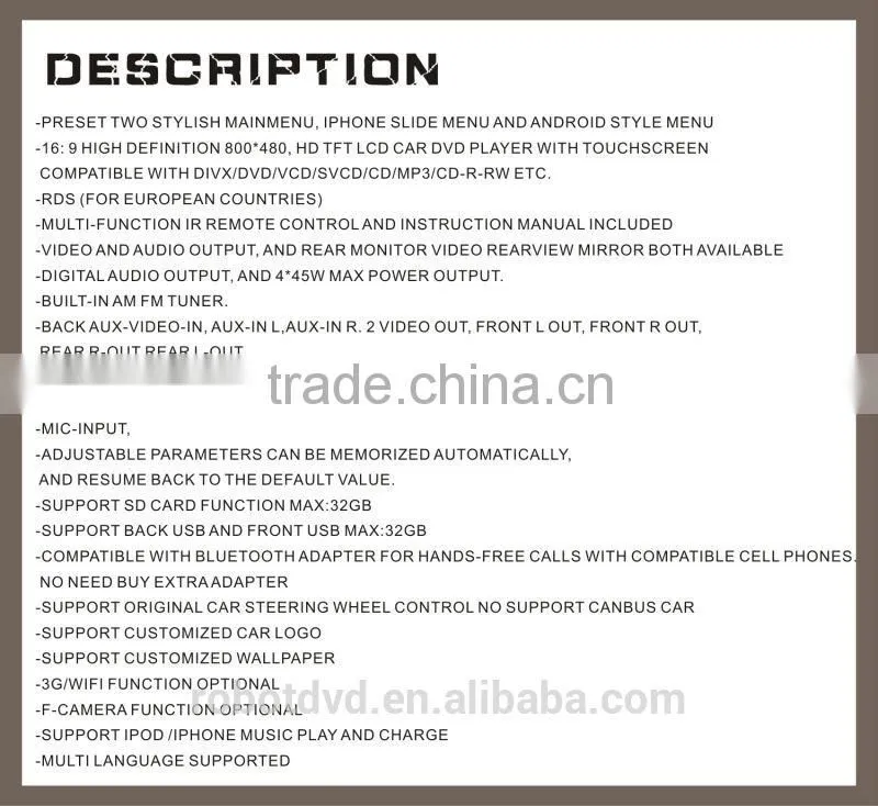 Fit for Hyundai elantra 2014 double din car gps dvd