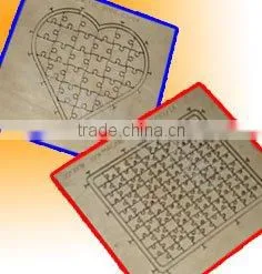 puzzle knife die for cutting (any size,any shape)