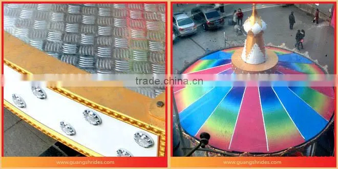Joyful! luxury Merry Go Round outdoor amusement rides equipment for sale