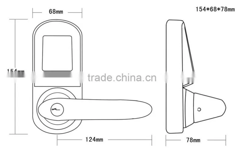 Electronic wireless professional mobilephone door lock for apartment, office