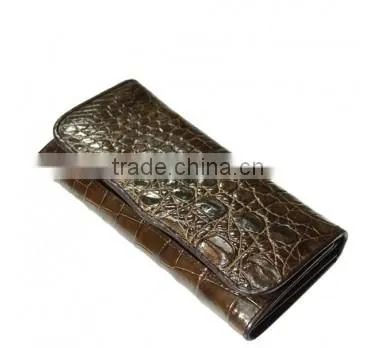 Crocodile leather wallet for women SWCRW-010