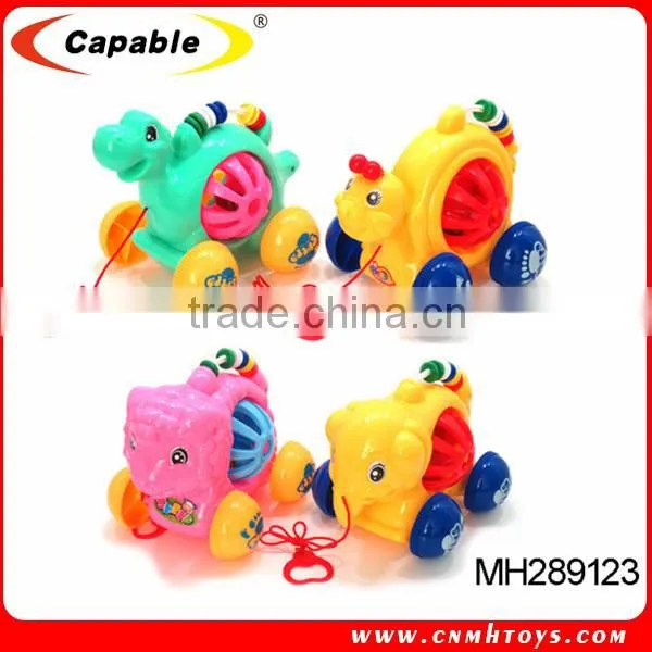 2016 pull line toy animal for baby