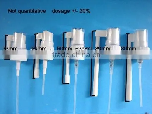 20/410 throat spray, plastic metered dosed sore throat spray