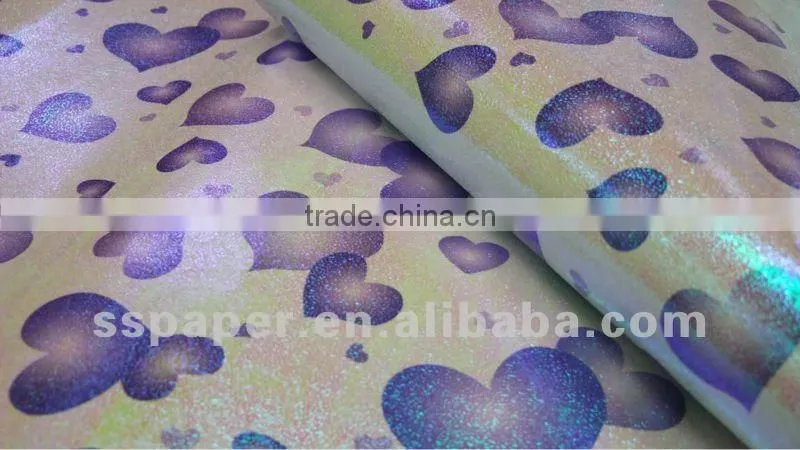 5070cm paper sheet waterproof christmas embossed gift wrapping paper