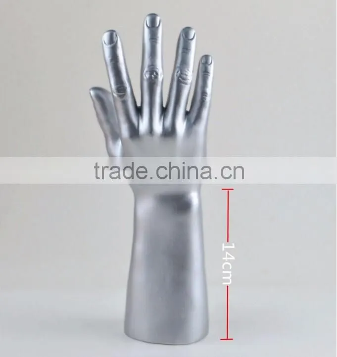 High Glossy Fiberglass Male Mannequin Hand For Glove