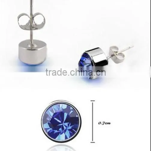zircon stud gemstone earrings