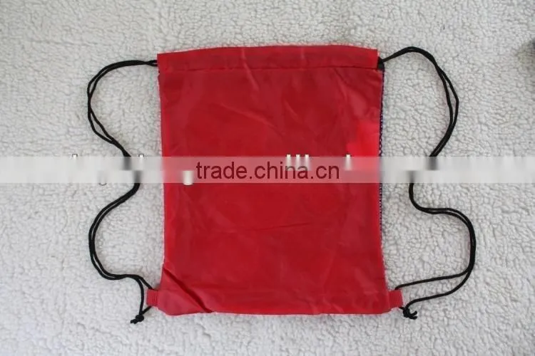 cartoon cheap mesh drawstring bag