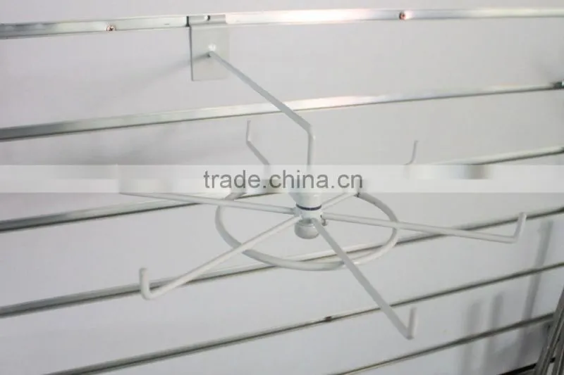 SLATWALL Spinner Jewellery Tie Scalf Shopfittings 6 Prong Display Spinning Hook
