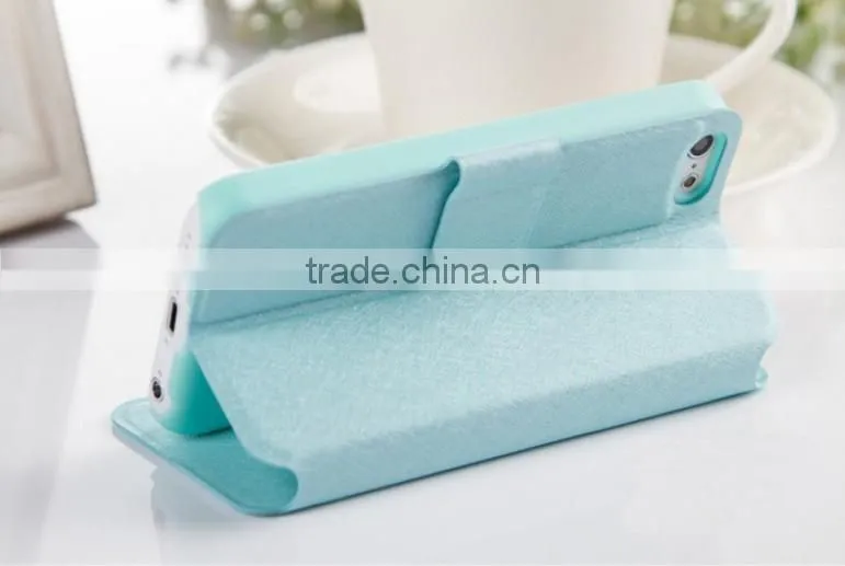High Quality Flip Leather Case Cover For iPhone 5&5S With Multi Colors