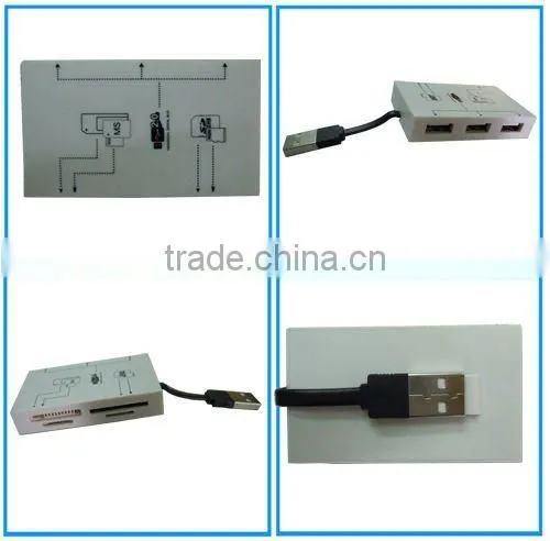 3 port hub with card reader