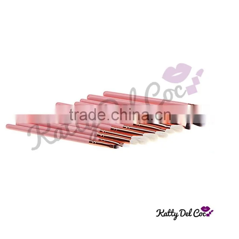 Beauty killer rose gold professional makeup brush set whole sale