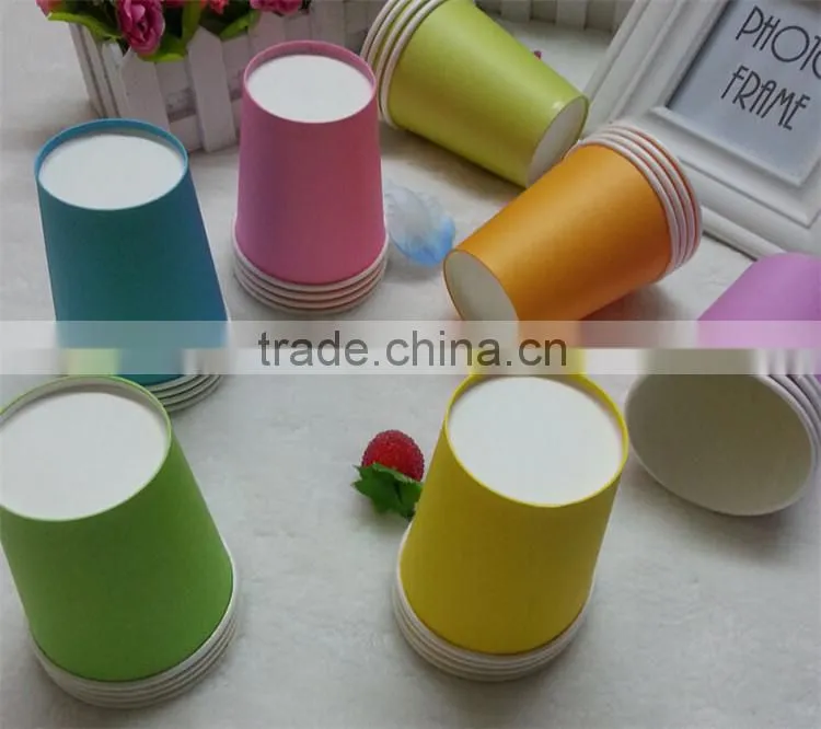 Good for party usage best quality factory direct supply colorful kraft paper cup,without printing is ok
