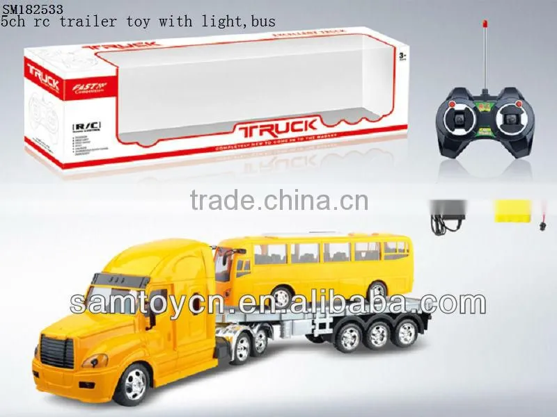 Kids friction toy logging trucks