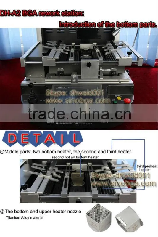 Optical alignment Motherboard repair bga reballing kit infrared and hot air bga rework station