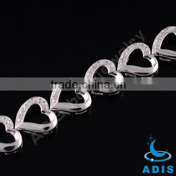 Heart shape stainless steel cheap bracelet