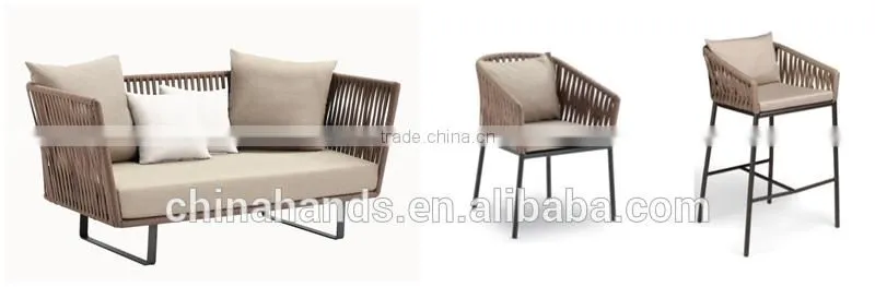 MA105H High End Custom Make Outdoor Rattan Sofa Set For Hotel Living Room Hotel Resort Furniture