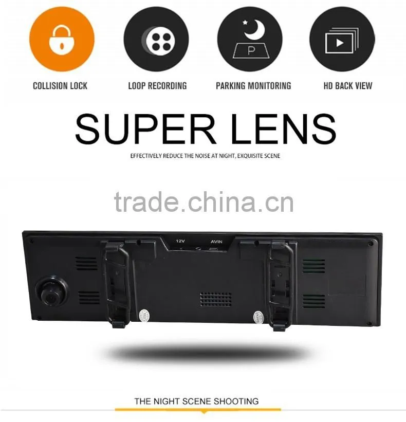 4.3 inch car rearview mirror dvr for bmw car rearview mirror dvr