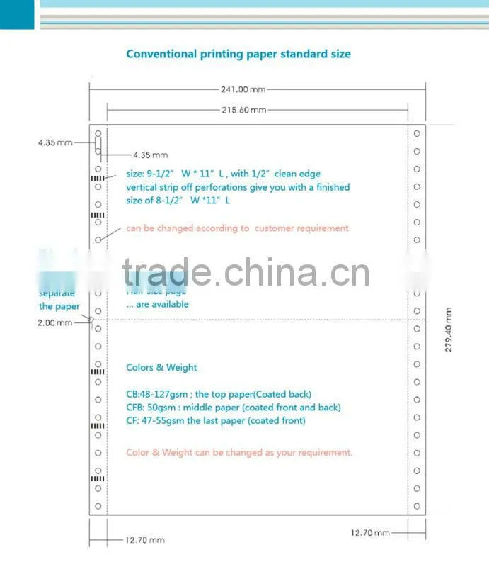 7ply Logistic consignment note with sticker express stickers