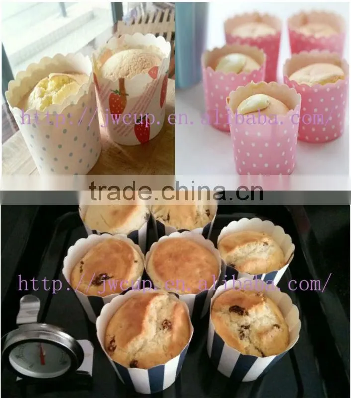 white polka dot homemade muffin cup cakes for wedding and party