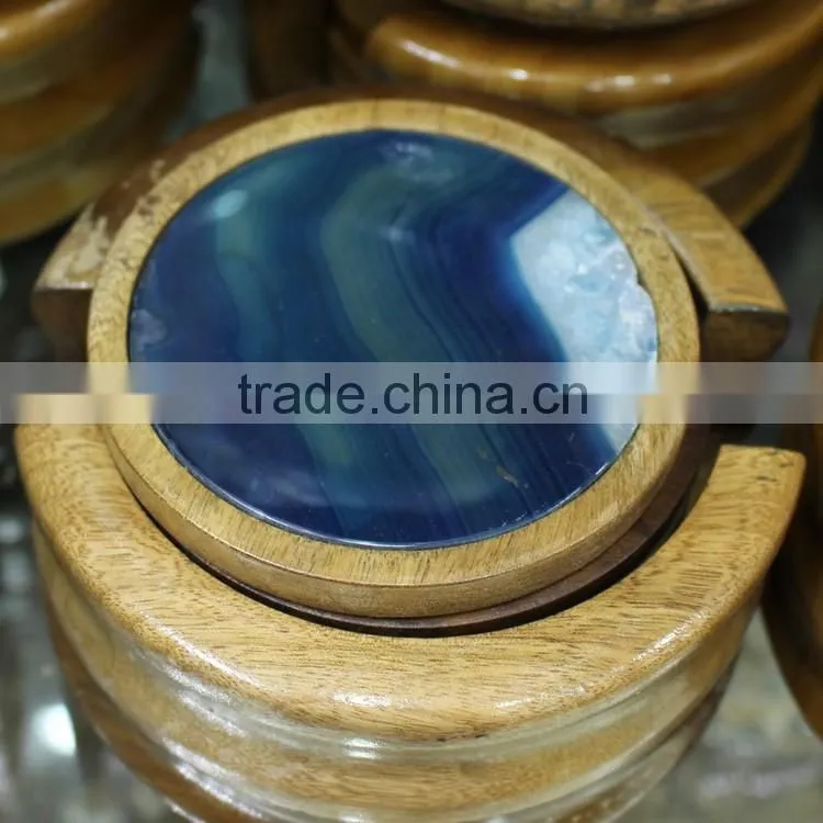 Hot Sale Natural Agate Cup Coaster for Gift