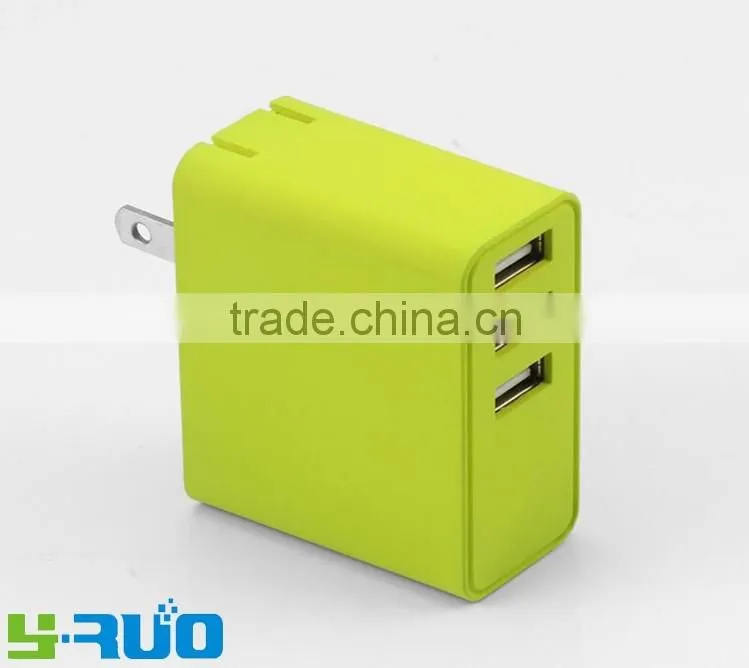 High quality Three 3 USB ports wall charger for tablet pc, mobile iphone, ipad, and samsung galaxy with 5V 3.4A output