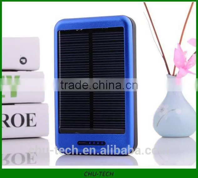 Dual USB output 10000mah solar charger for iphone ipad PSP samsung