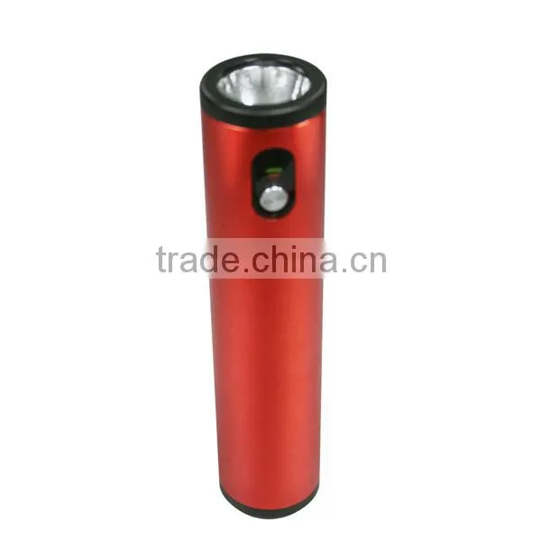 Handy LED flashlight 2200 powerbank for emergency use