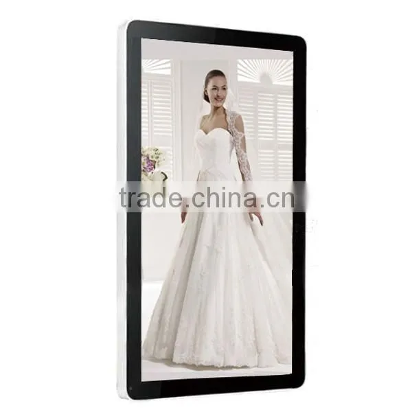 Rounded corner 55inch network digital signage media player for train station