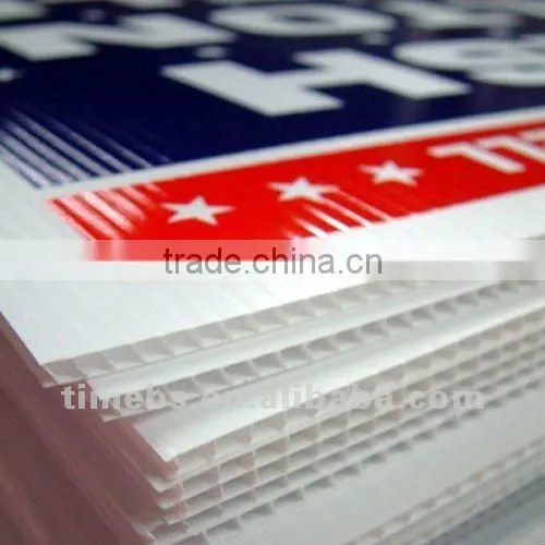Corrugated plastic safety sign board