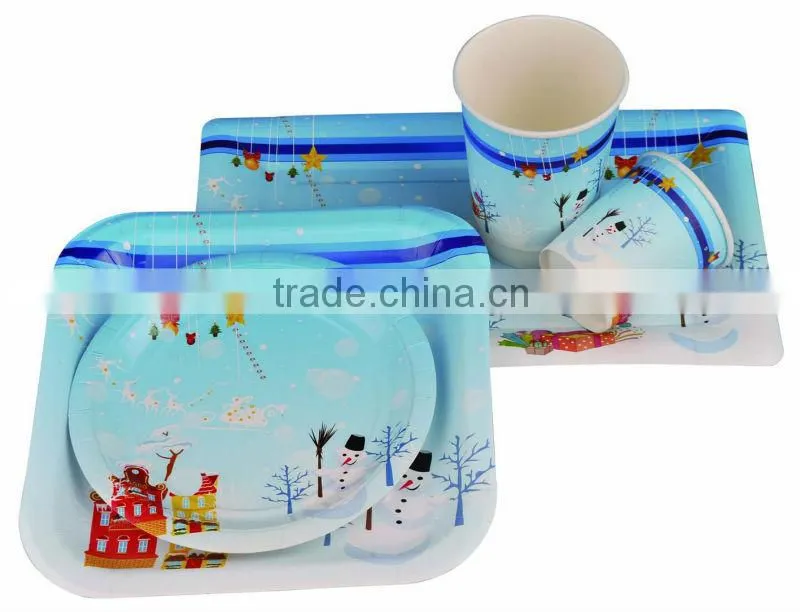 8" square /round shaped machine paper plate