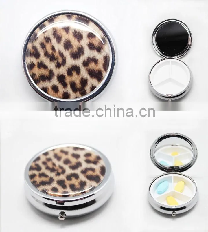 Round pill box/ pill case