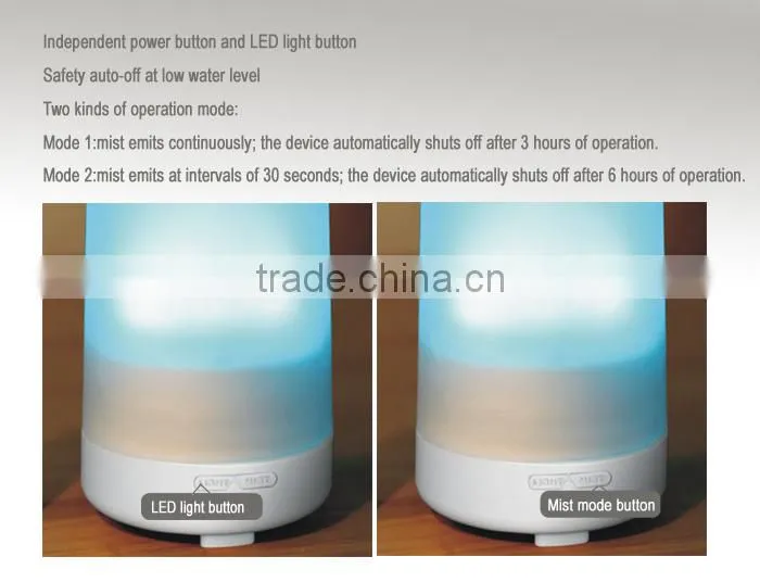 2016 Hot Sales Glass Aroma Diffuser Ultrasonic Air Humidifier Purifier,Ultrasonic Aroma Mist Humidifier With 1 year warranty