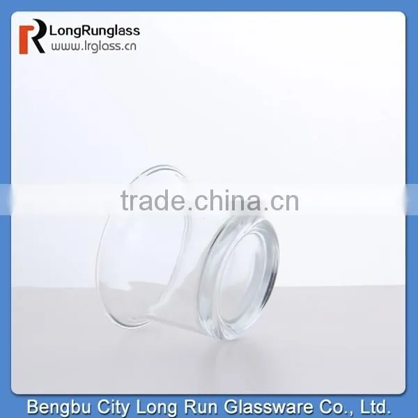 LongRun hot sale mini round glass candlestick