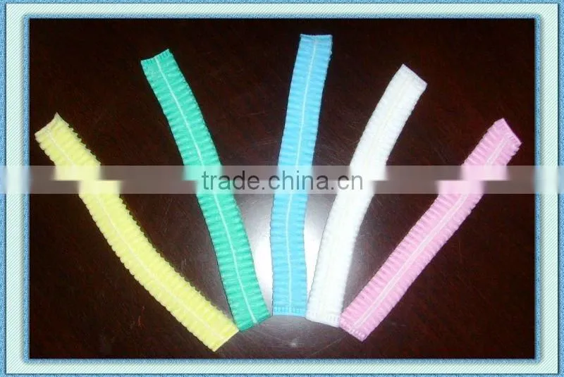 NON WOVEN BLUE DISPOSABLE SURGICAL CLIP CAP MOB CAP