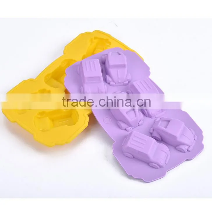 Fancy mini car shaped silicone ice cube tray