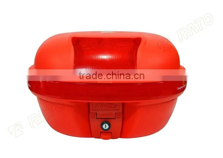 Popular new design red motorcycle rear luggage tail box