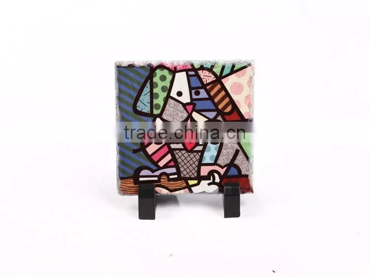 Hot sale DIY photo rock slate blank sublimation custom slate coasters