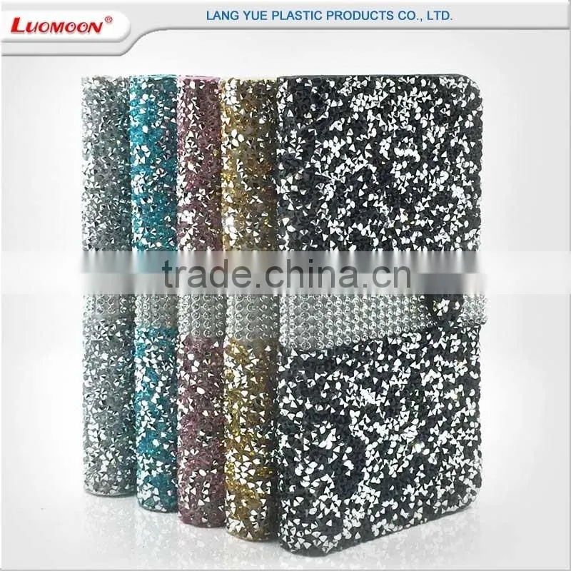 low MOQ rhineston material design your own for blu custom phone case