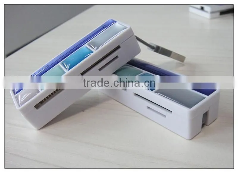 plastic custom smart card reader 2.0 with 4 ports(OS-CR107)