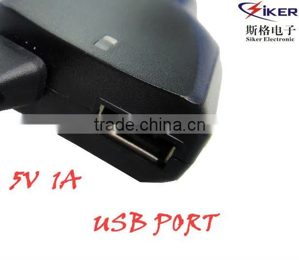 90W Ultra mini car charger with USB port for hp ,dell ibm acer etc