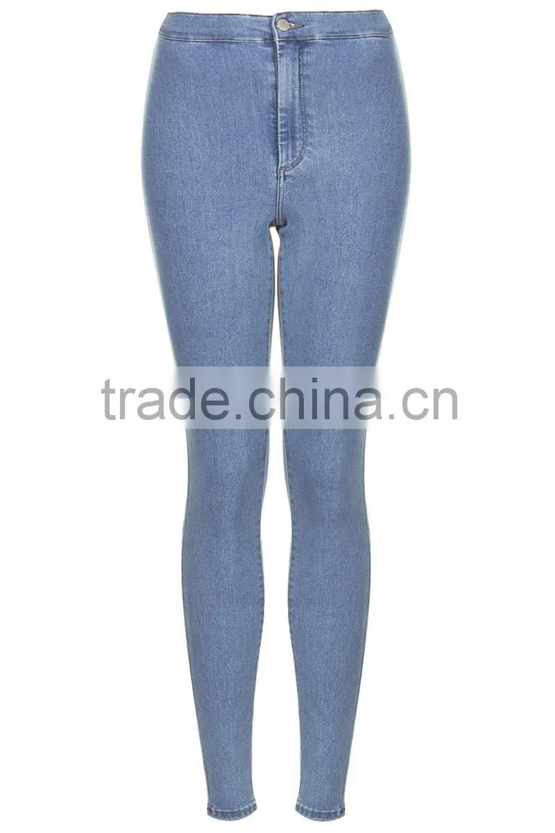 Indian girls light washed high waist skinny new style fashion girls jeans pants