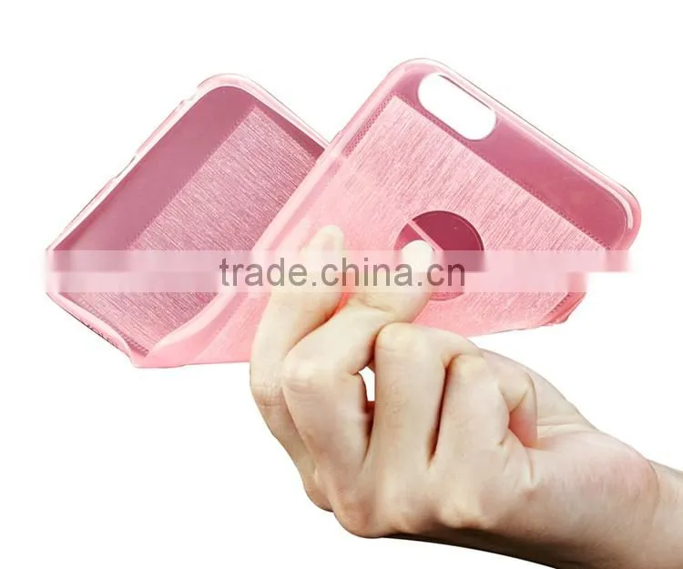 Super Slim 1.0mm Crystal Soft TPU Protecive Case Shinning Back Cover Shellfor iPhone 6/6s Plus