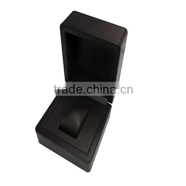 High quality nice pu leather finishing single watch box