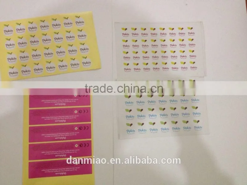 Intaglio printing security paper sticker