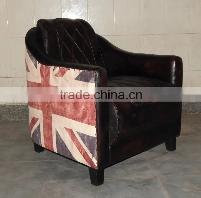 union jack leather chair,dining leather chairs,antique dining leather chairs