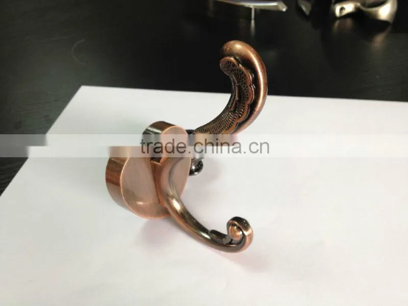 2016-2017 high quality chrome furniture bathroom chrome zinc hooks