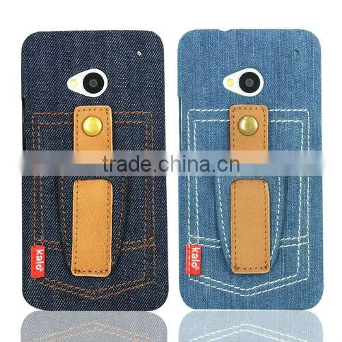 Denim Winder Cases For New HTC ONE phone accessory, mobile phone cover