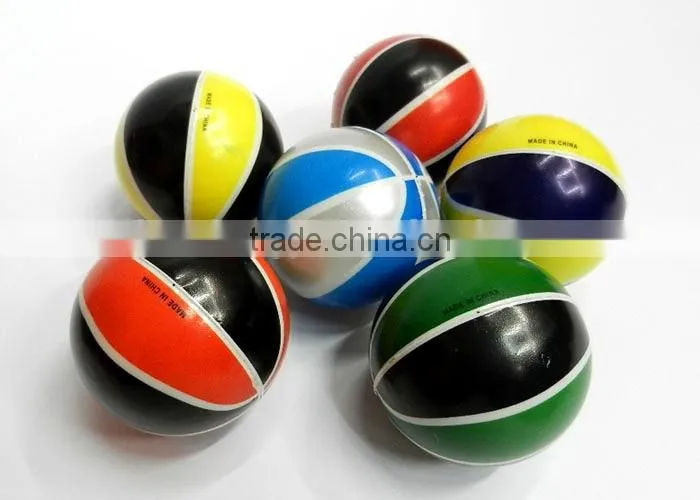 Basketball PU foam Ball High quality children toy balls Soft anti stress ball