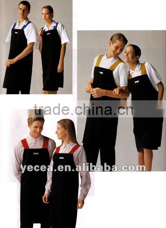 HOT selled unisex resturant chef and waiter apron uniform