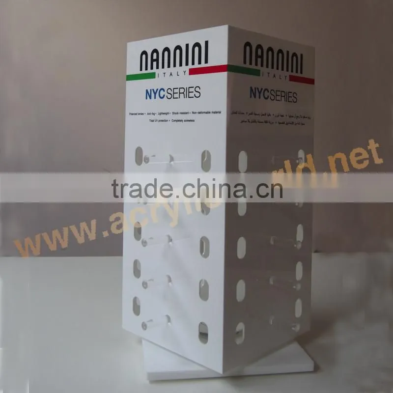 Acrylic free base rotating glasses display stand/ contact lenses display stand